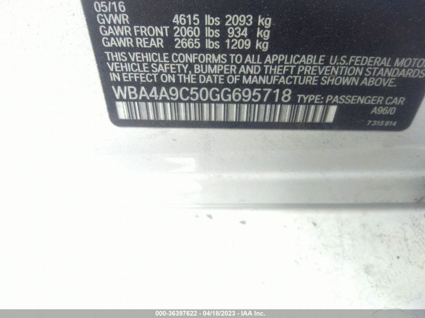 2016 BMW 4 SERIES 428I - WBA4A9C50GG695718