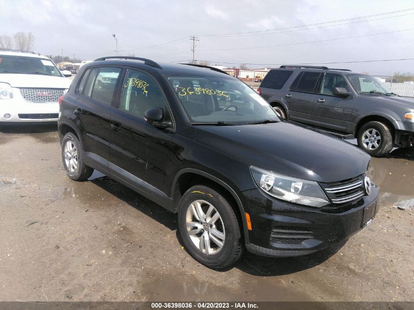 2016 VOLKSWAGEN TIGUAN S - WVGAV7AX5GW610604