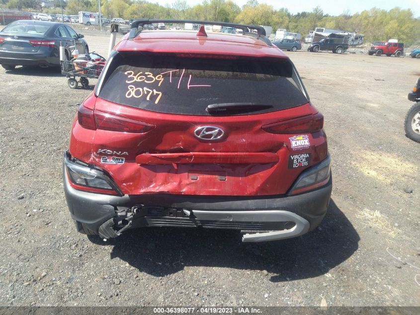 2022 HYUNDAI KONA SEL - KM8K32AB7NU770137