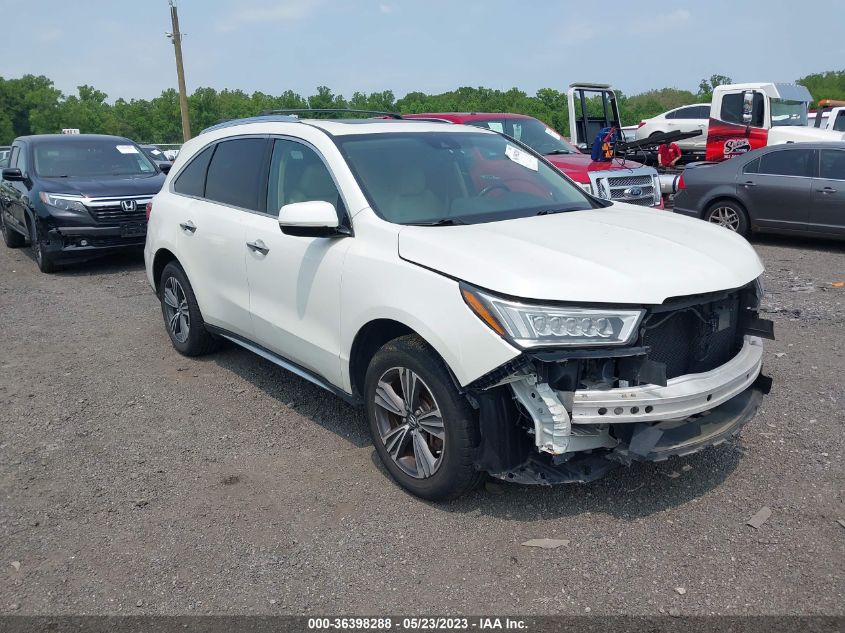 2017 ACURA MDX - 5FRYD4H34HB040140