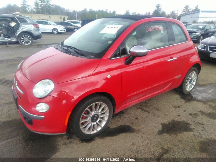 2013 FIAT 500C LOUNGE 3C3CFFER8DT598521