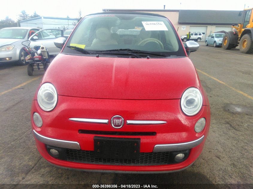 2013 FIAT 500C LOUNGE 3C3CFFER8DT598521