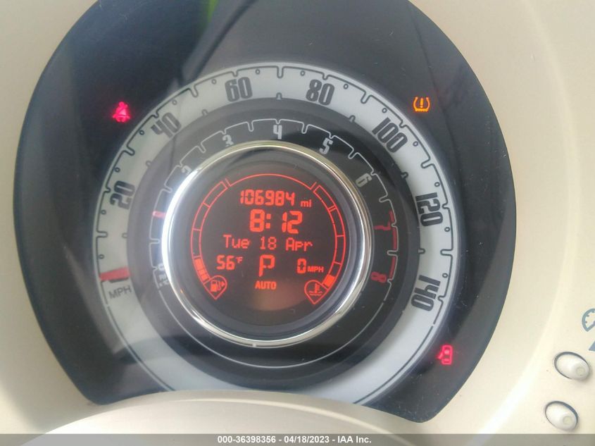 2013 FIAT 500C LOUNGE 3C3CFFER8DT598521