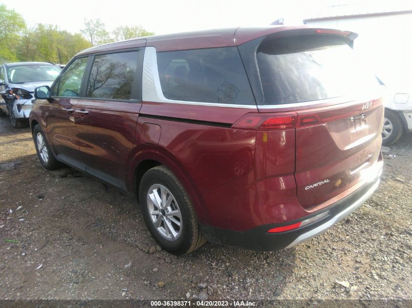 2023 KIA CARNIVAL LX KNDNB4H37P6229028