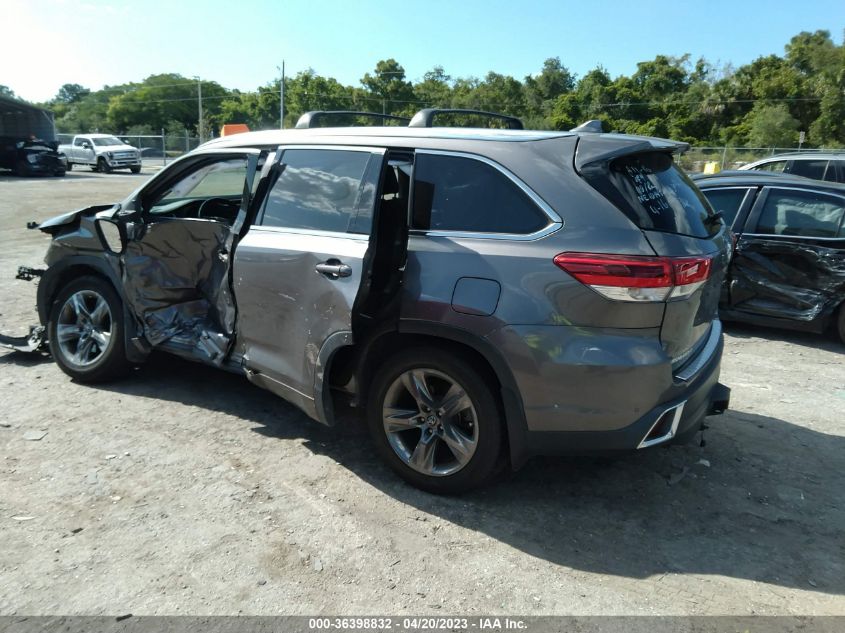 2018 TOYOTA HIGHLANDER LIMITED - 5TDDZRFH2JS862031