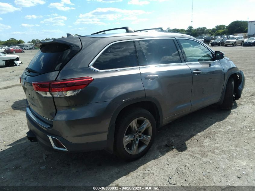 2018 TOYOTA HIGHLANDER LIMITED - 5TDDZRFH2JS862031