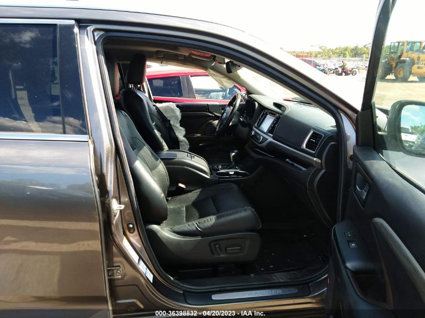 2018 TOYOTA HIGHLANDER LIMITED - 5TDDZRFH2JS862031