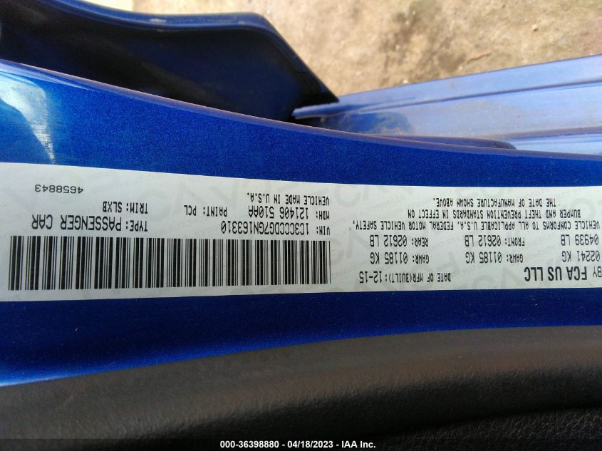 2016 CHRYSLER 200 S - 1C3CCCDG7GN163310
