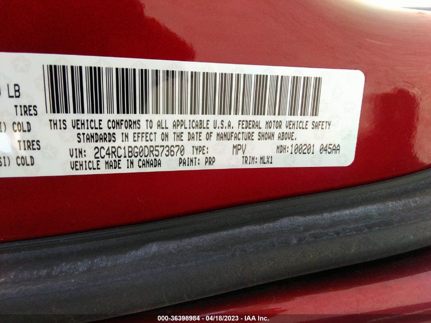 2013 CHRYSLER TOWN & COUNTRY TOURING - 2C4RC1BG0DR573670