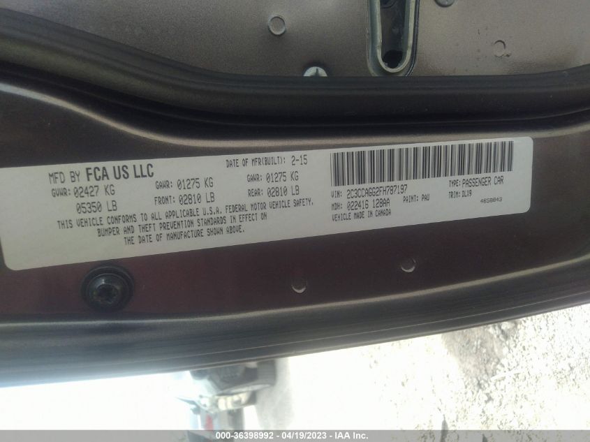 2015 CHRYSLER 300 300S - 2C3CCAGG2FH787197