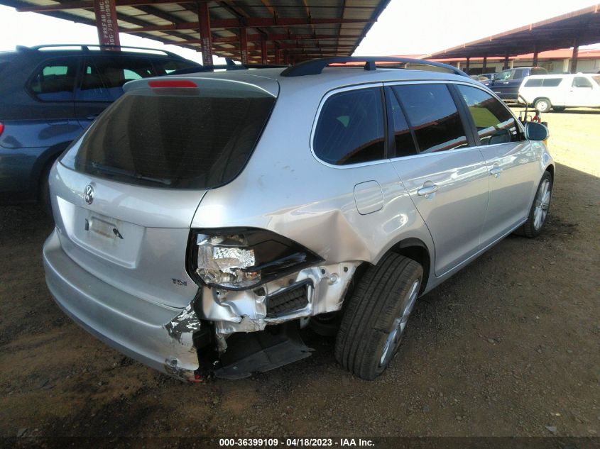 2014 VOLKSWAGEN JETTA SPORTWAGEN TDI W/SUNROOF & NAV - 3VWPL7AJ3EM626004