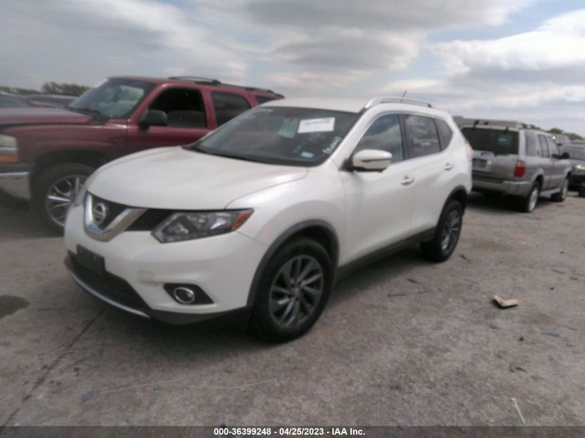 2016 NISSAN ROGUE SL - KNMAT2MV3GP698358
