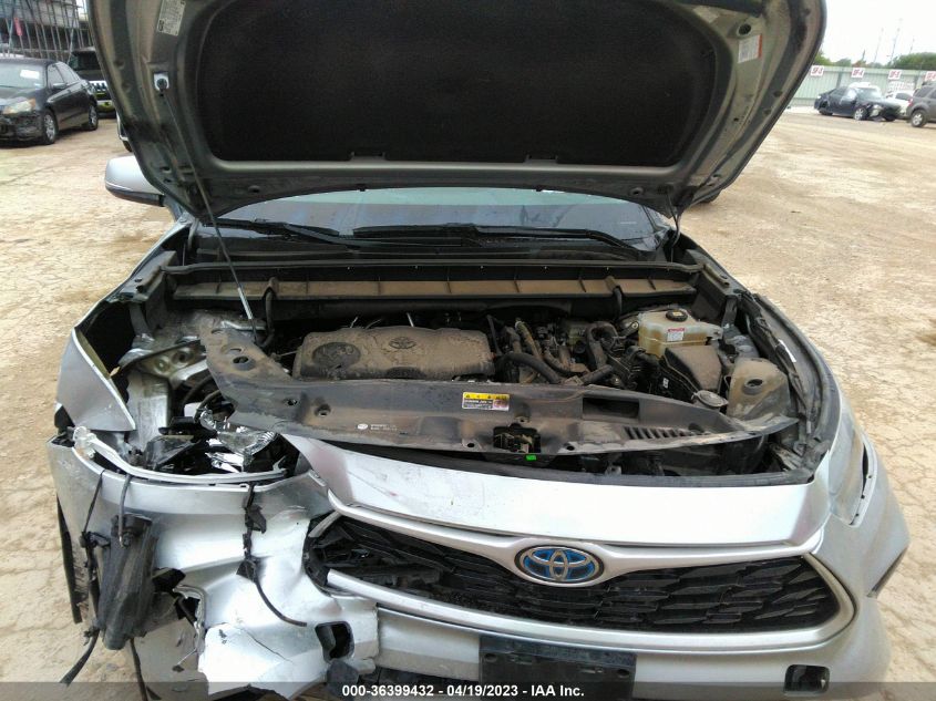 2021 TOYOTA HIGHLANDER HYBRID XLE - 5TDGARAH9MS011618