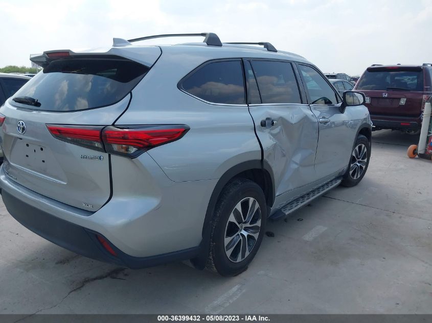 2021 TOYOTA HIGHLANDER HYBRID XLE - 5TDGARAH9MS011618