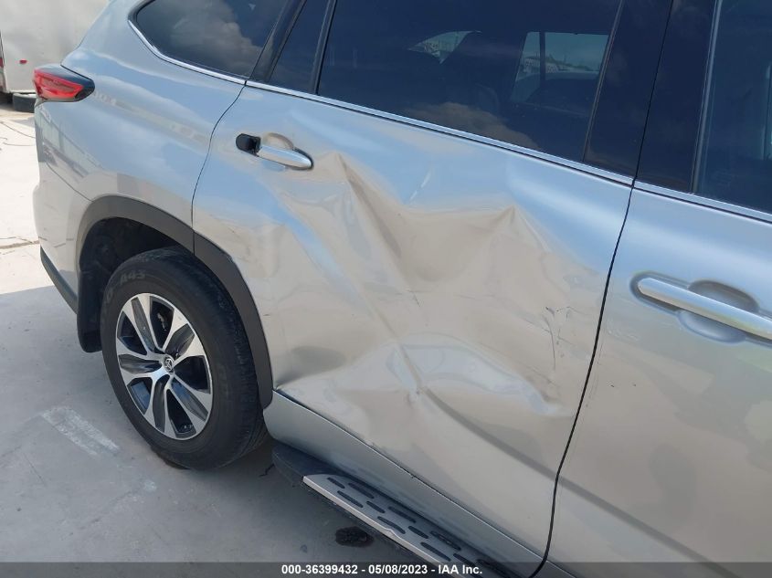 2021 TOYOTA HIGHLANDER HYBRID XLE - 5TDGARAH9MS011618