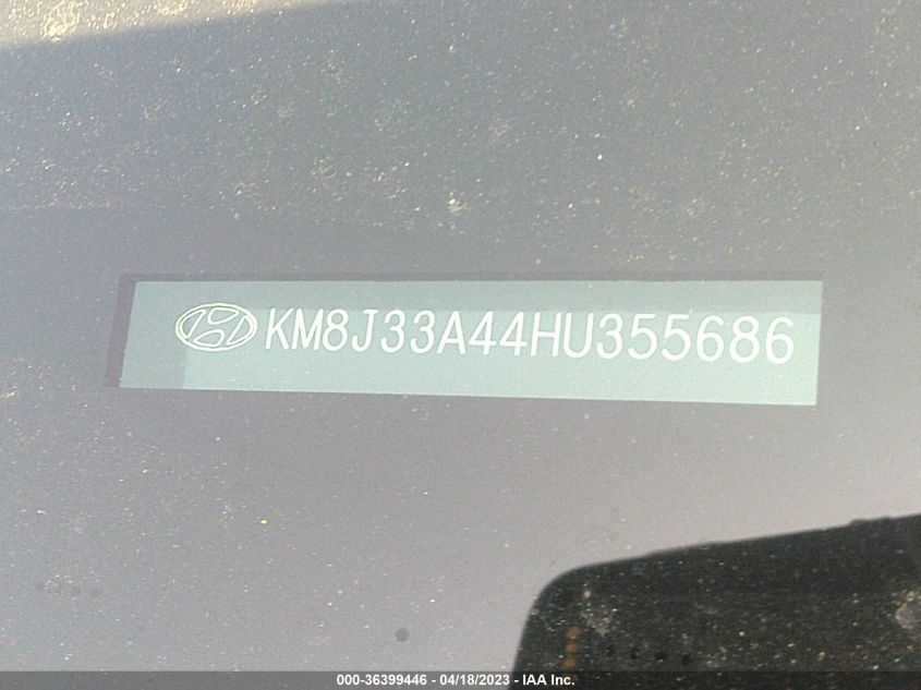 2017 HYUNDAI TUCSON SE - KM8J33A44HU355686