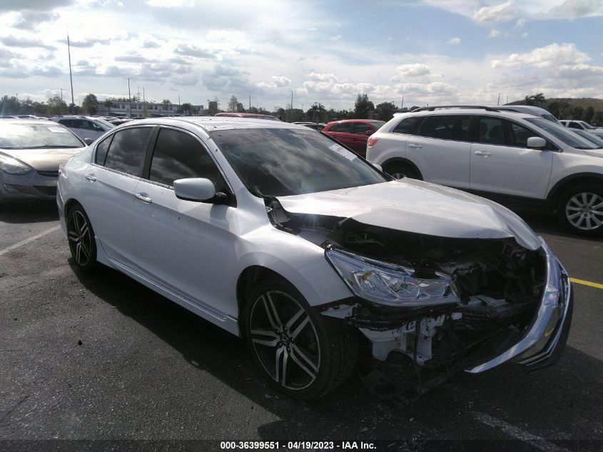 2017 HONDA ACCORD SEDAN SPORT - 1HGCR2F50HA230906