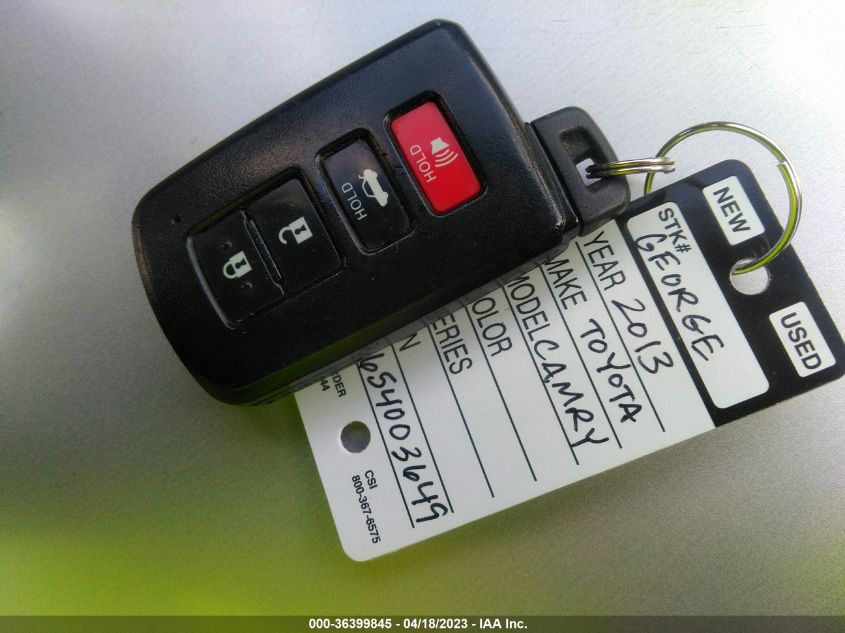 2013 TOYOTA CAMRY HYBRID LE/XLE - 4T1BD1FKXDU092062