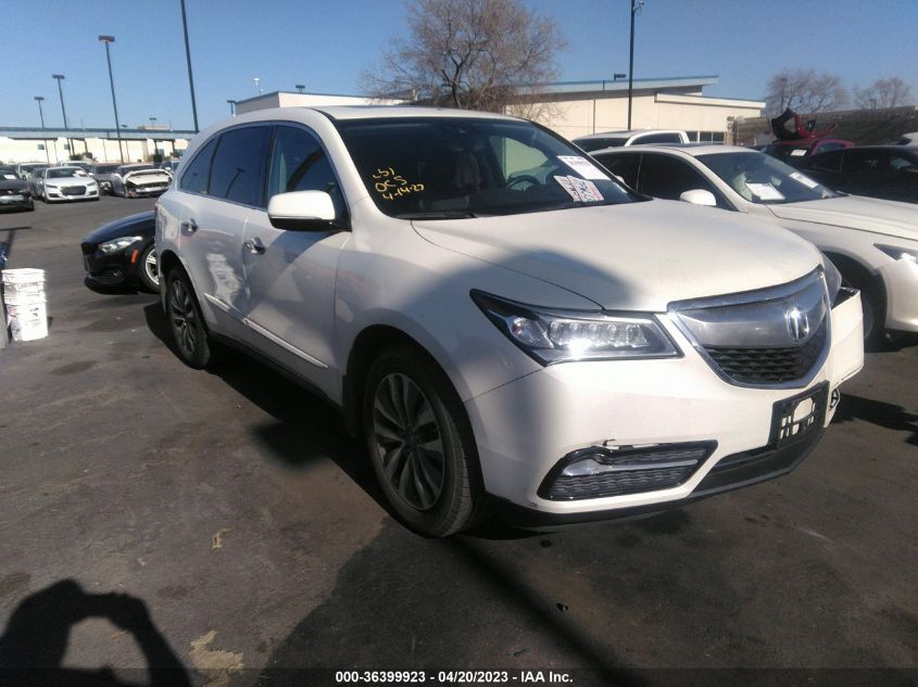 2016 ACURA MDX W/TECH/ENTERTAINMENT/W - 5FRYD4H64GB038803