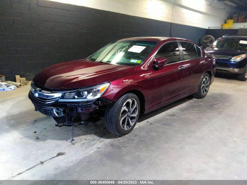 2017 HONDA ACCORD SEDAN EX-L - 1HGCR2F84HA172017
