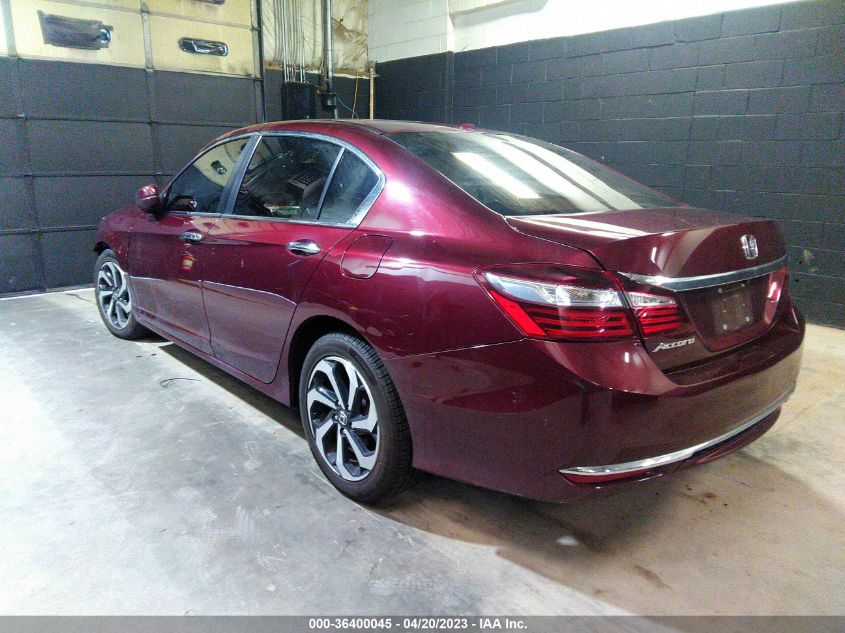 2017 HONDA ACCORD SEDAN EX-L - 1HGCR2F84HA172017