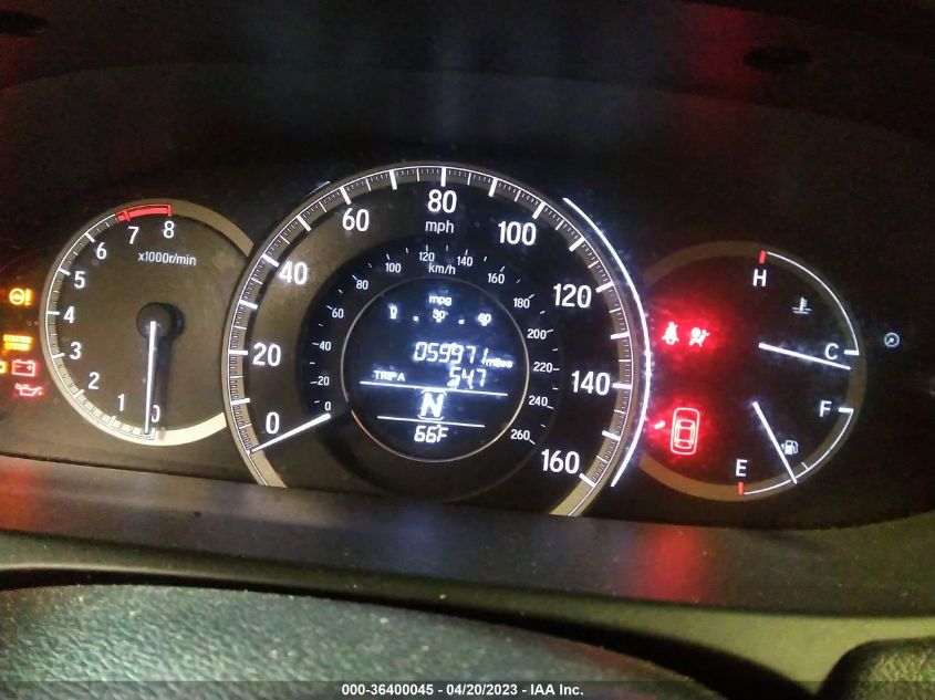 2017 HONDA ACCORD SEDAN EX-L - 1HGCR2F84HA172017