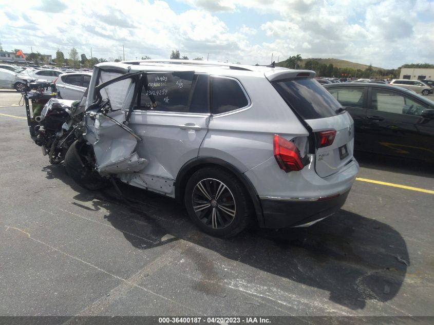 2018 VOLKSWAGEN TIGUAN SEL/SE - 3VV3B7AX3JM126364