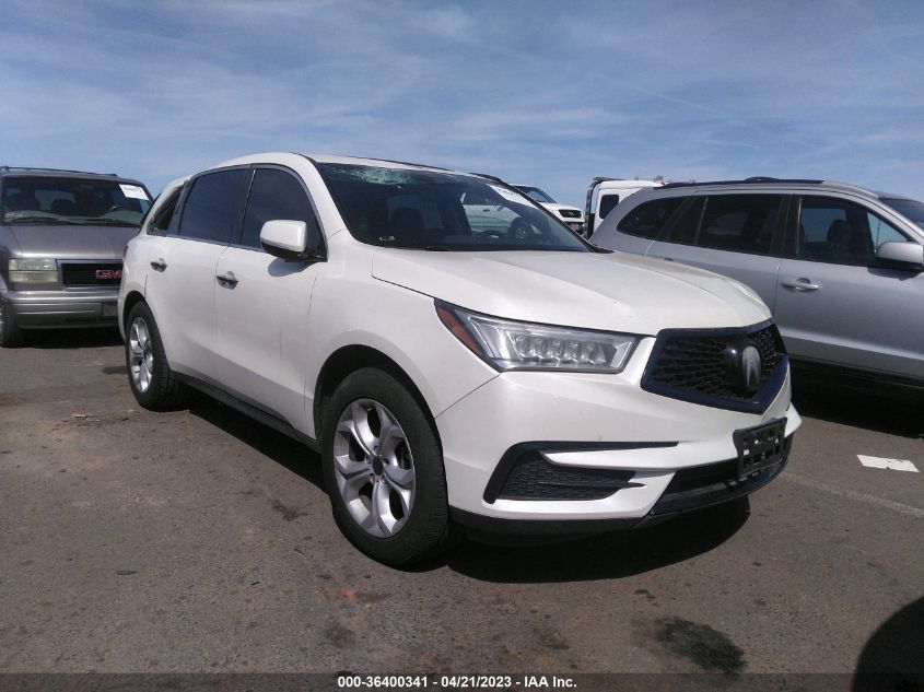 2017 ACURA MDX W/TECHNOLOGY PKG - 5FRYD3H5XHB001192