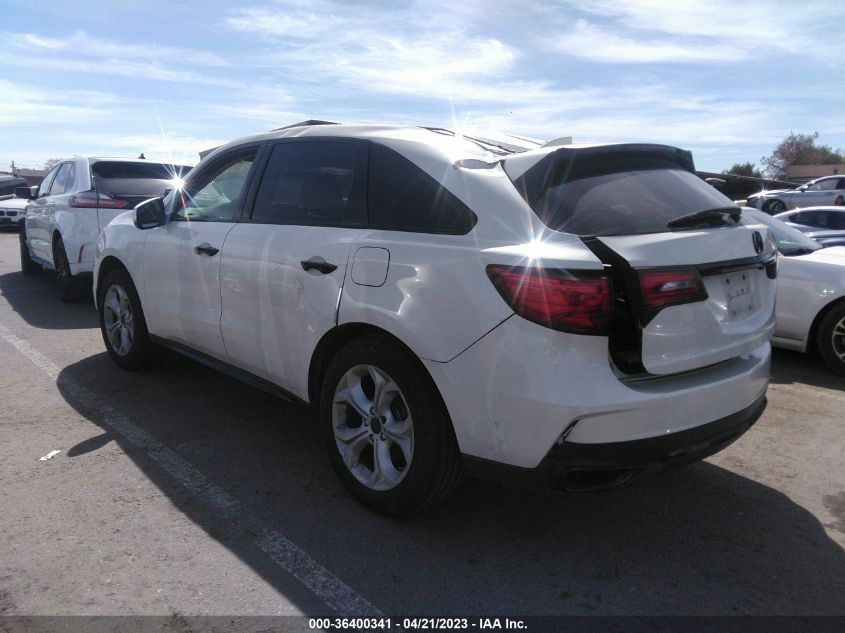 2017 ACURA MDX W/TECHNOLOGY PKG - 5FRYD3H5XHB001192