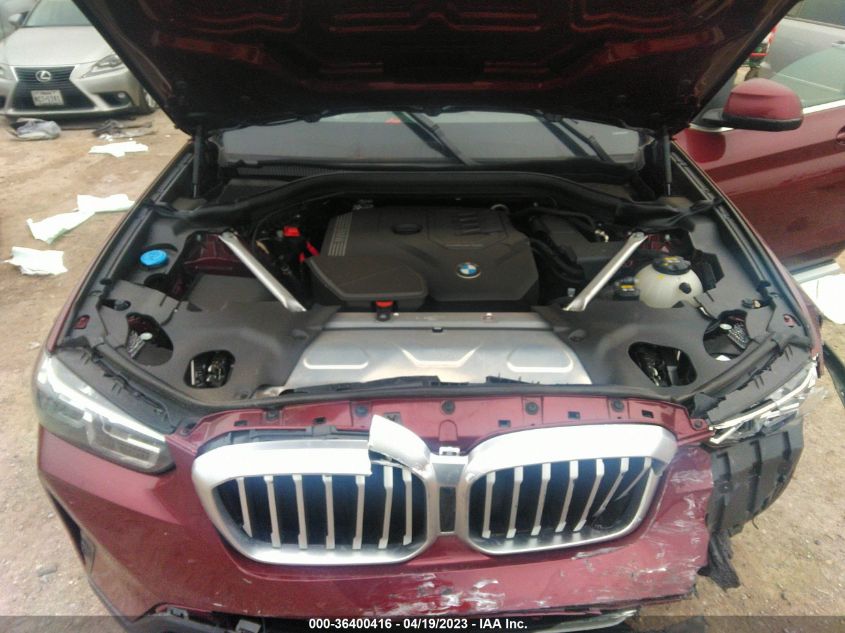 2022 BMW X3 XDRIVE30I - 5UX53DP06N9M56225