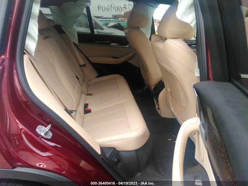 2022 BMW X3 XDRIVE30I - 5UX53DP06N9M56225