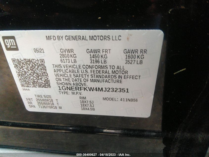 2021 CHEVROLET TRAVERSE LS - 1GNERFKW4MJ232351