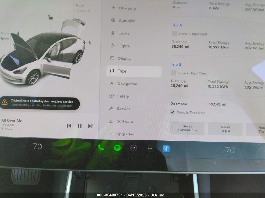 2019 TESLA MODEL 3 LONG RANGE/PERFORMANCE - 5YJ3E1EB8KF494692