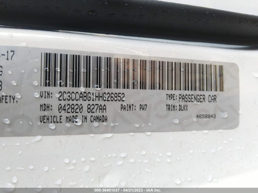 2017 CHRYSLER 300 300S ALLOY EDITION - 2C3CCABG1HH626852