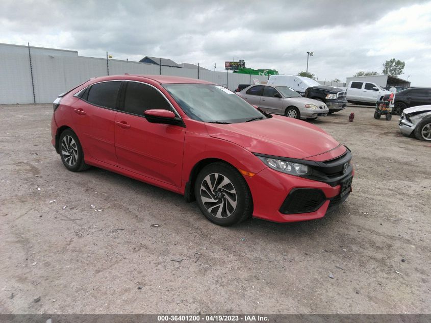 2017 HONDA CIVIC HATCHBACK LX - SHHFK7H21HU202571
