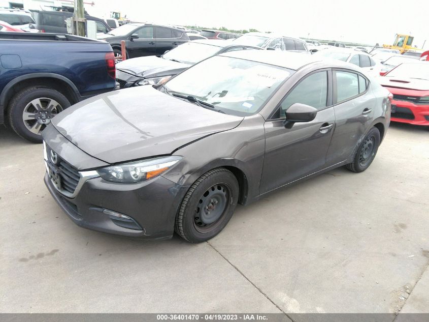 2017 MAZDA MAZDA3 4-DOOR SPORT - 3MZBN1U74HM136676