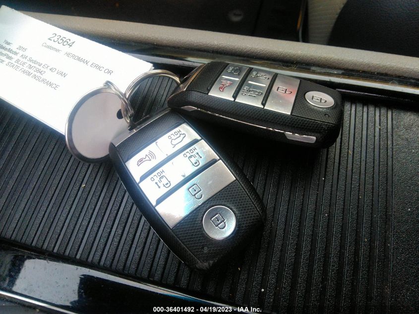 2015 KIA SEDONA EX - KNDMC5C16F6053785