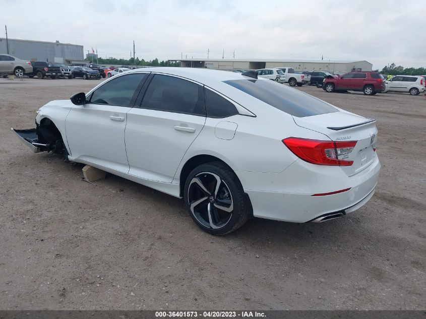 2022 HONDA ACCORD SEDAN SPORT - 1HGCV1F39NA078351