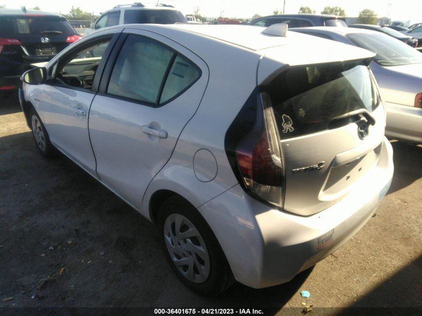 2016 TOYOTA PRIUS C ONE/TWO/THREE/FOUR - JTDKDTB39G1125962
