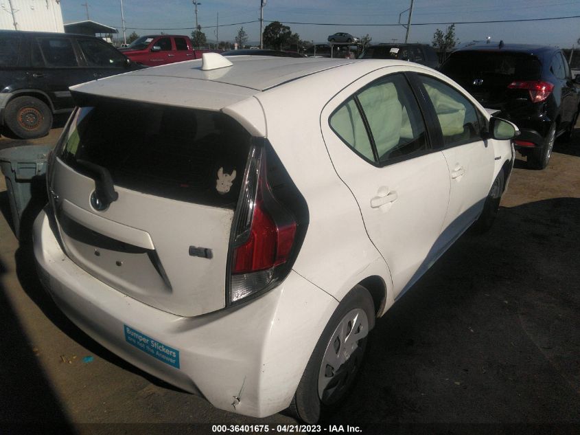 2016 TOYOTA PRIUS C ONE/TWO/THREE/FOUR - JTDKDTB39G1125962