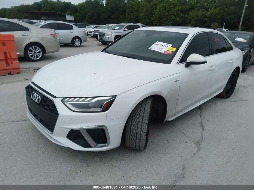 2020 AUDI A4 PREMIUM PLUS - WAUENAF46LA074185