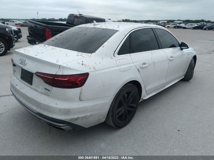 2020 AUDI A4 PREMIUM PLUS - WAUENAF46LA074185