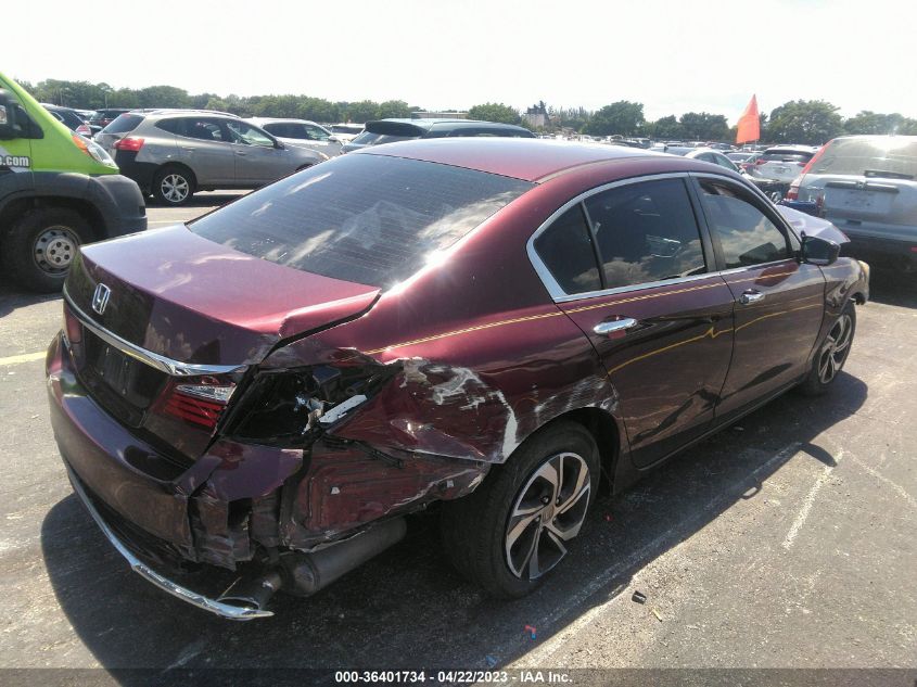 2016 HONDA ACCORD SEDAN LX - 1HGCR2F35GA201673