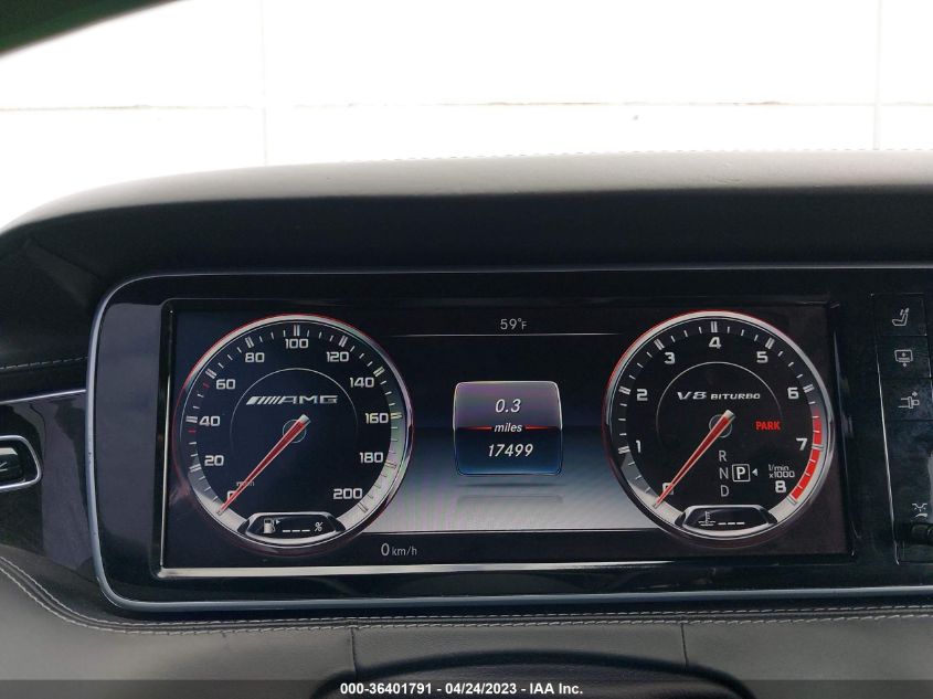 2016 MERCEDES-BENZ S-CLASS AMG S 63 - WDDXJ7JB7GA008210