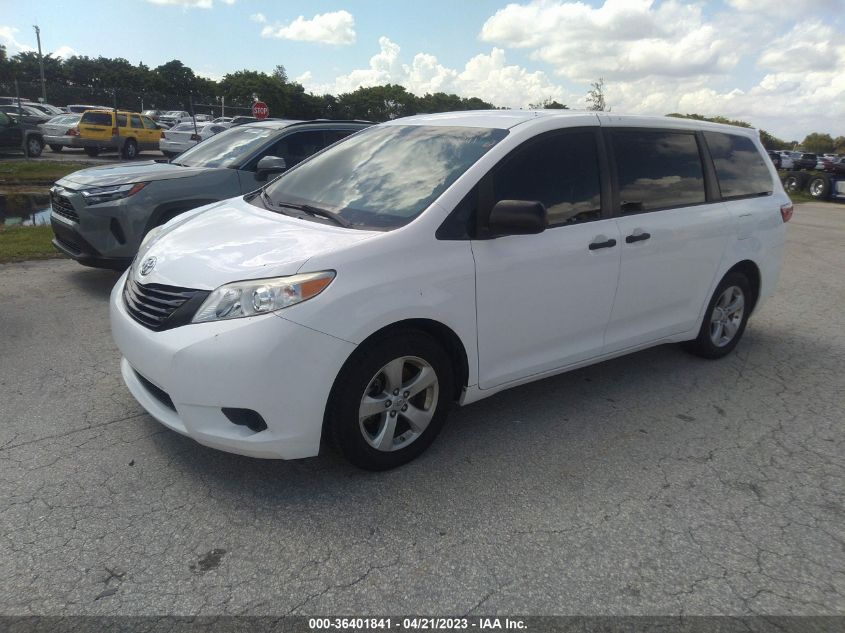 2017 TOYOTA SIENNA L - 5TDZZ3DC2HS840759