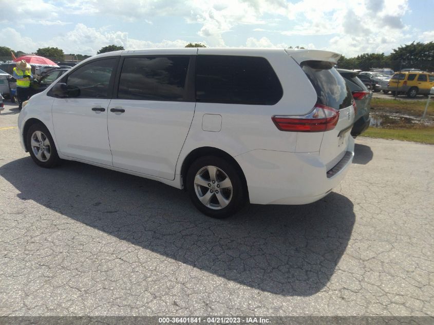 2017 TOYOTA SIENNA L - 5TDZZ3DC2HS840759