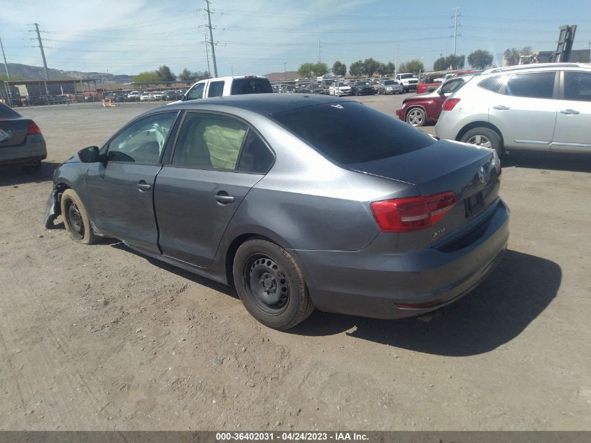 2015 VOLKSWAGEN JETTA SEDAN 2.0L S - 3VW2K7AJ1FM304556