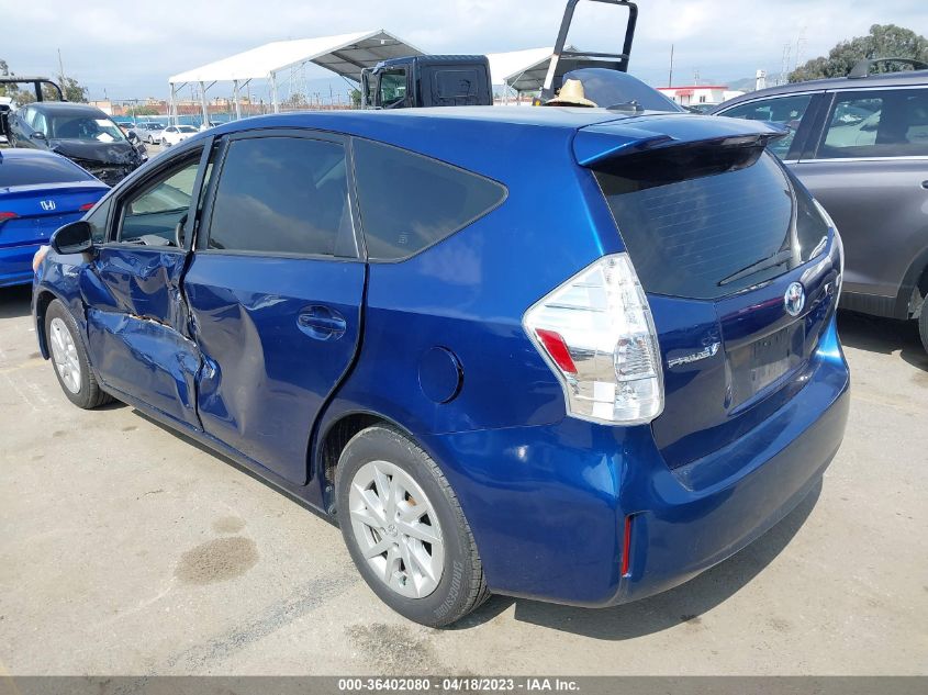 2013 TOYOTA PRIUS V TWO/THREE/FIVE - JTDZN3EU8D3280437