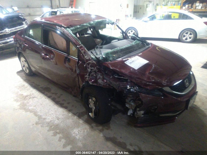 2013 HONDA CIVIC SDN LX - 19XFB2F53DE039651
