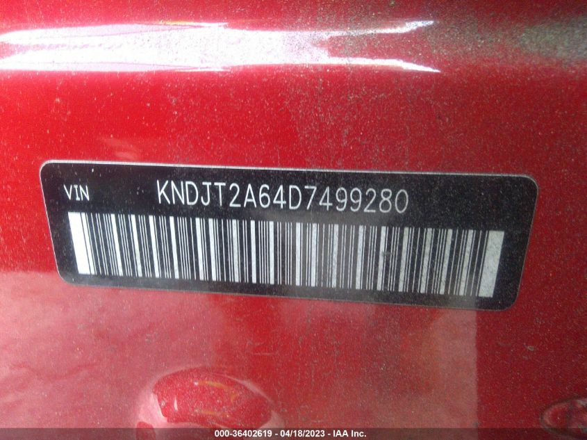 2013 KIA SOUL + - KNDJT2A64D7499280